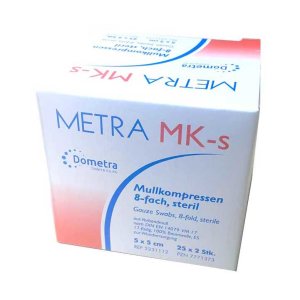 METRA MK Mullkompresse - steril - 5 x 5 cm | 50 Stk.